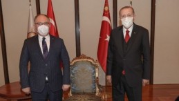 Başkan Bilgin Cumhurbaşkanı Erdoğan ile bir araya geldi