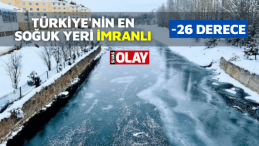 Türkiye’nin en soğuk yeri İmranlı! -26 Derece