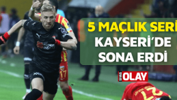 5 maçlık seri Kayseri’de sona erdi