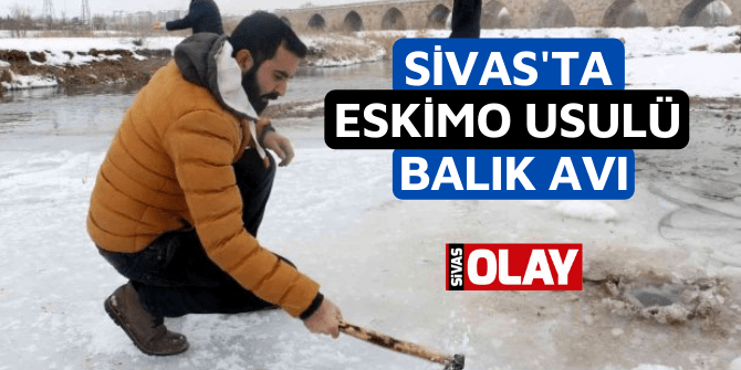 Sivas’ta eskimo usulü balık avı
