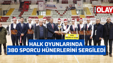 Halk Oyunlarında 380 sporcu hünerlerini sergiledi