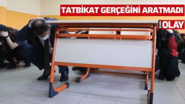 Tatbikat gerçeğini aratmadı