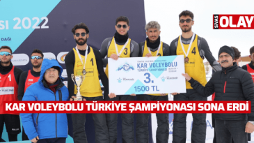 Kar Voleybolu Türkiye Şampiyonası sona erdi