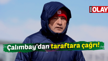 Rıza Çalımbay’dan taraftara çağrı!