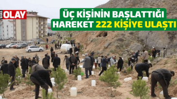 Üç kişinin başlattığı hareket 222 kişiye ulaştı