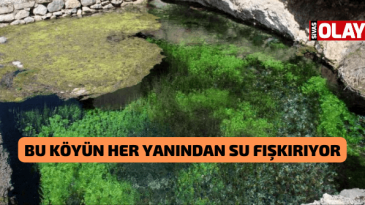 Bu köyün her yanından su fışkırıyor