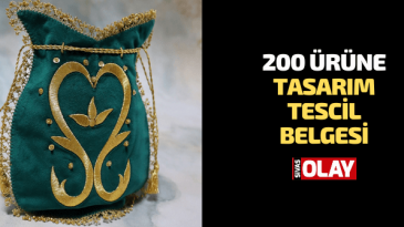 200 ürüne tasarım tescil belgesi