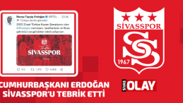 Cumhurbaşkanı Erdoğan, Sivasspor’u tebrik etti