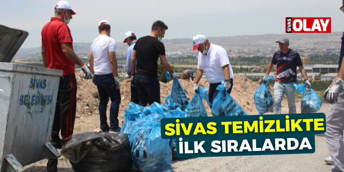 Sivas temizlikte ilk sıralarda!