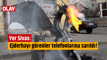 Ejderhayı görenler telefonlarına sarıldı!