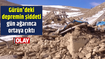 Gürün’deki depremin şiddeti gün ağarınca ortaya çıktı