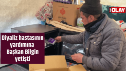 Diyaliz hastasının yardımına Başkan Bilgin yetişti