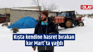 Kışta kendine hasret bırakan kar Mart’ta yağdı
