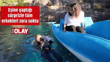 Eşine yaptığı sürprizle tüm erkekleri zora soktu