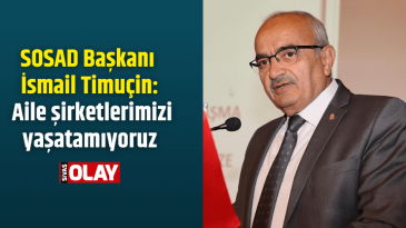 SOSAD Başkanı Timuçin: Aile şirketlerimizi yaşatamıyoruz