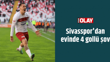 Sivasspor’dan evinde 4 gollü şov