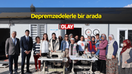 Depremzedelerle bir arada