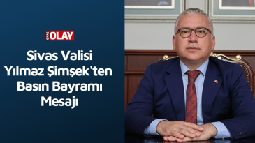 Vali Şimşek’ten Basın Bayramı Mesajı