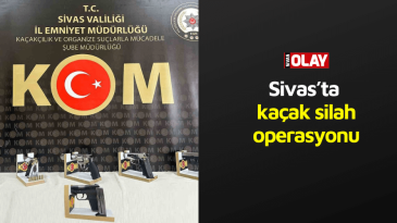 Sivas’ta kaçak silah operasyonu