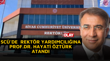 Prof.Dr. Hayati Öztürk,rektör yardımcısı oldu