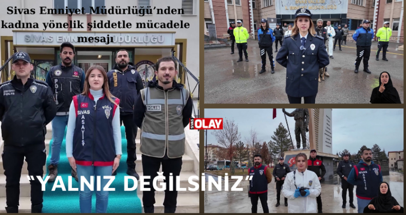 “Kadına şiddete karşı hep birlikteyiz”