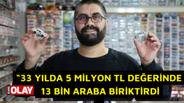 Sigara yerine minyatür araba aldı,