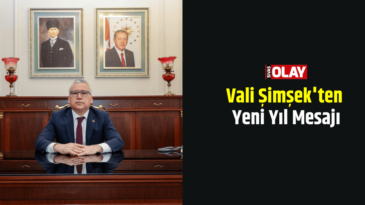 Vali Şimşek’ten Yeni Yıl Mesajı