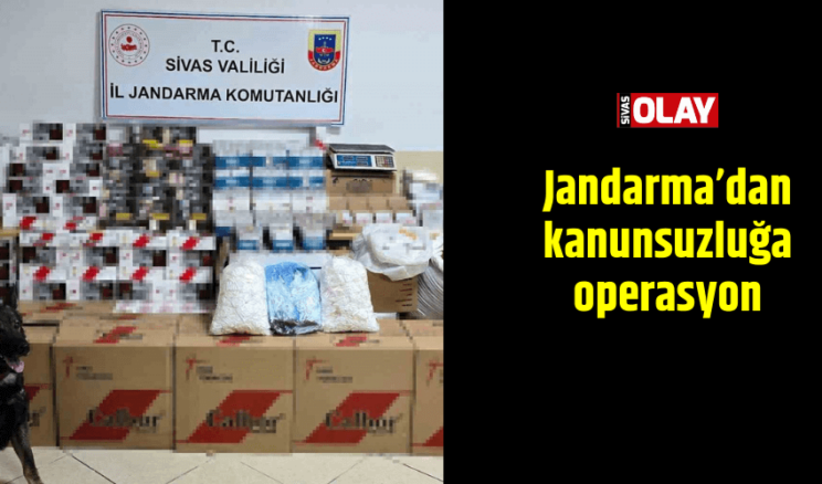 Jandarma’dan kanunsuzluğa operasyon