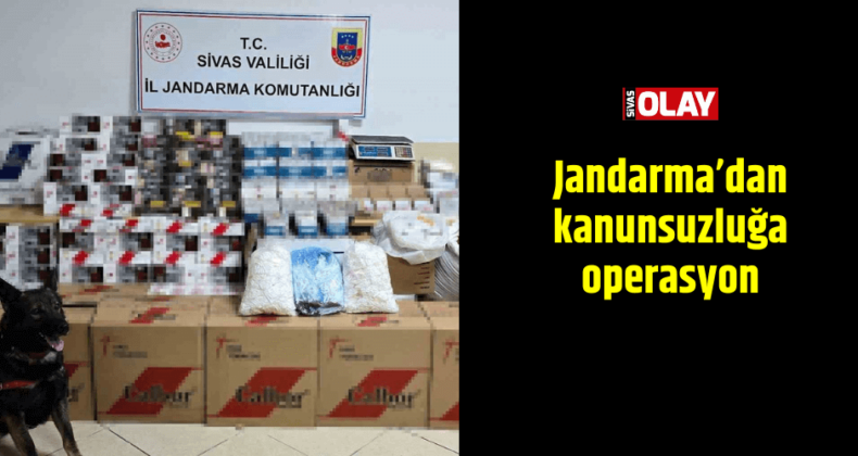 Jandarma’dan kanunsuzluğa operasyon