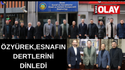 Özyürek”Esnafımızın yanındayız”