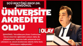 Şengönül”Sivas Cumhuriyet Üniversitesi; nitelikli eğitim, güçlü araştırma ve toplumsal katkı alanlarında öncü olma yolculuğuna azimle devam edecektir.”