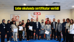 Gebe okulunda sertifikalar verildi