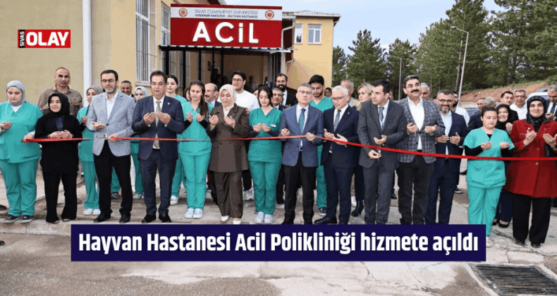 Hayvan Hastanesi Acil Polikliniği hizmete açıldı
