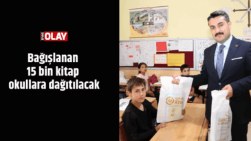 Bağışlanan 15 bin kitap okullara dağıtılacak