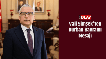 Vali Şimşek’ten Kurban Bayramı Mesajı