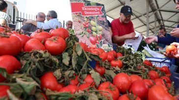 Doğal ürünler ve köy pazarı hizmete açıldı
