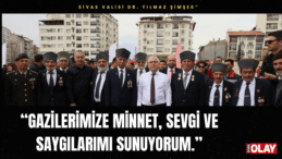 Gazilerimize minnet, sevgi ve saygılarımı sunuyorum.