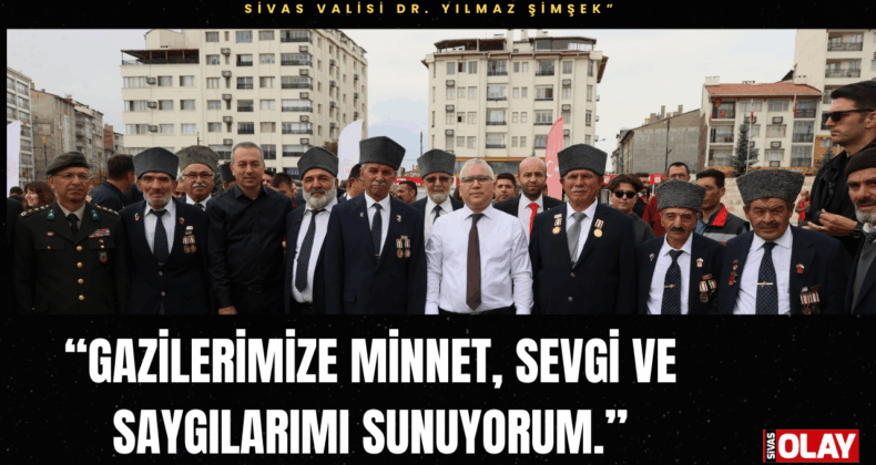 Gazilerimize minnet, sevgi ve saygılarımı sunuyorum.