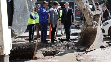 Birlik Caddesi’nde büyük tehlike