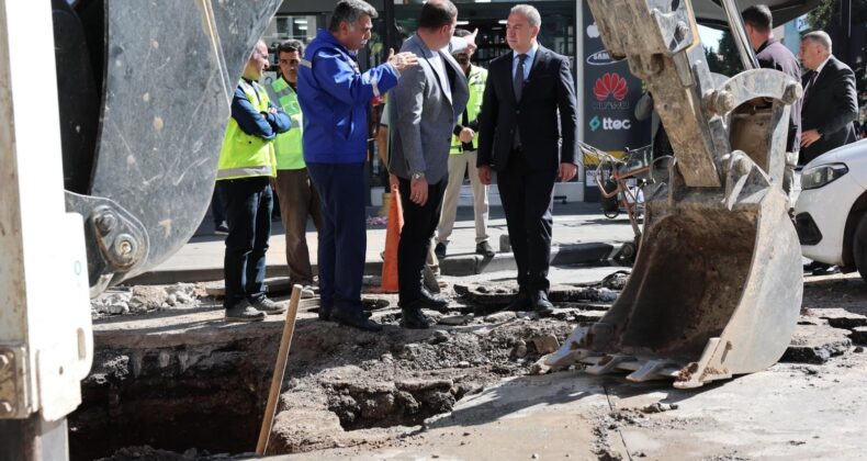 Birlik Caddesi’nde büyük tehlike