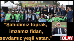 Fidanlar toprakla buluştu.