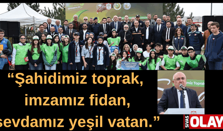 Fidanlar toprakla buluştu.