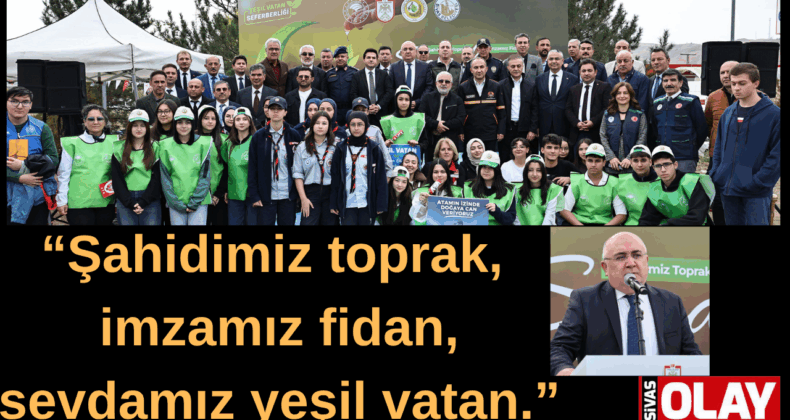 Fidanlar toprakla buluştu.