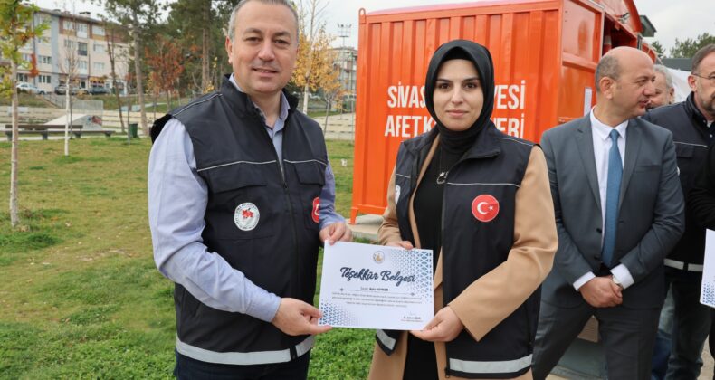 Sivas’ta afet konteyneri uygulaması başladı