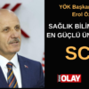“SCÜ 52 yıllık birikimiyle bu sorumluluğu başarıyla taşımakta”