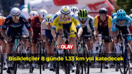 Bisikletçiler 8 günde 1.33 km yol katedecek