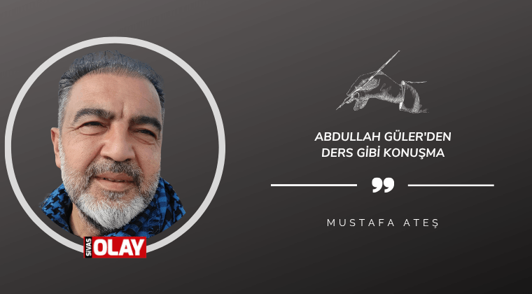 Abdullah Güler’den ders gibi konuşma