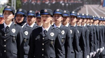 Sivas’ta eğitimini tamamlayan 248 kadın polis adayı mezun oldu