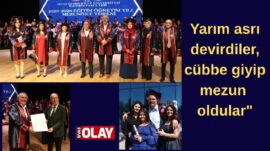 Mezuniyet törenine 50’lik mezunlar damga vurdu