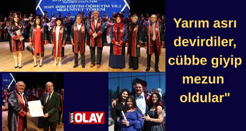 Mezuniyet törenine 50’lik mezunlar damga vurdu